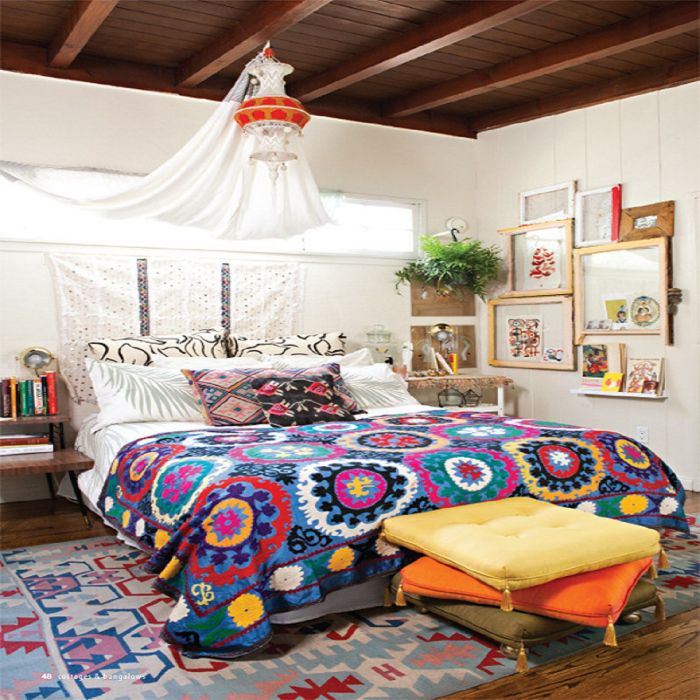 Boho bedrooms bedroom ideas decorating bedding beautiful jungalow incorporating thespruce via