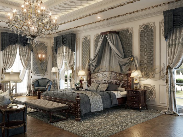 Bedroom luxury royal bed classic gastone modenese interior canopy fratelli price citterio family