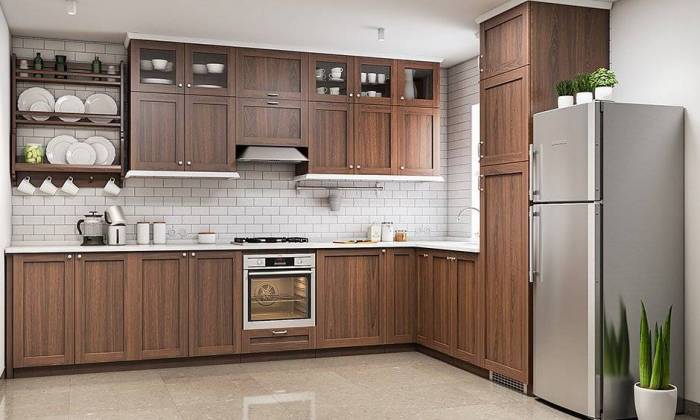 Dapur kayu dengan nuansa modern